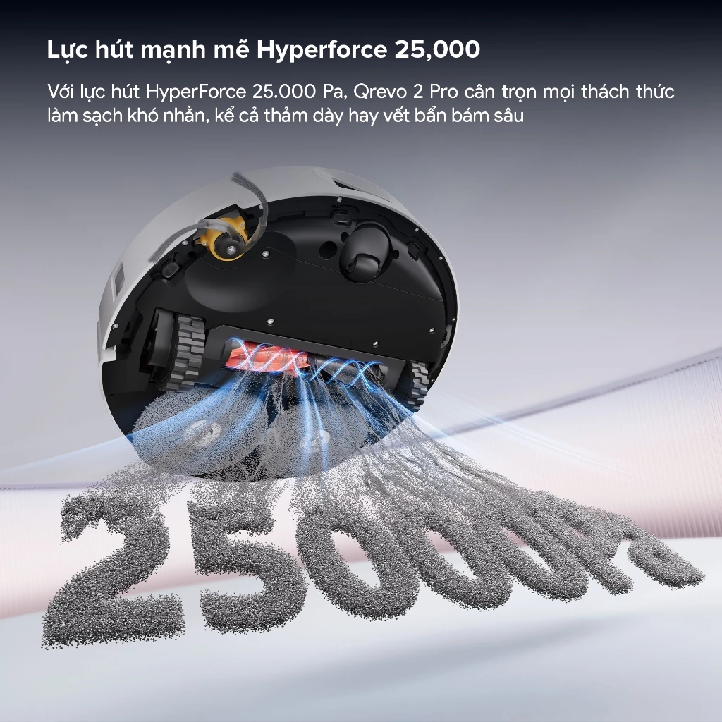 Robot hút bụi lau nhà Roborock Qrevo 2 Pro-Đen