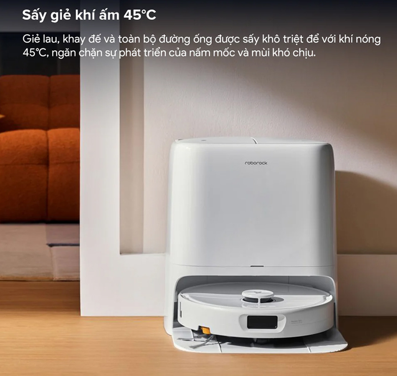 Robot hút bụi lau nhà Roborock Qrevo 2 Pro-Trắng