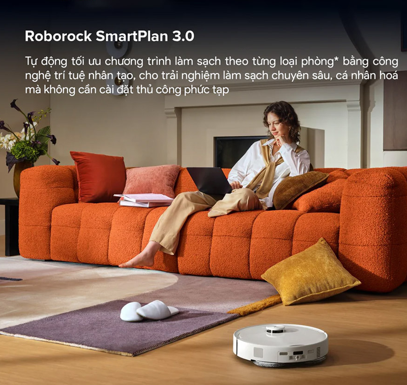 Robot hút bụi lau nhà Roborock Qrevo 2 Pro-Trắng