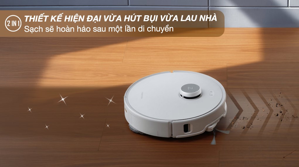 Robot hút bụi lau nhà Roborock Qrevo 5V1 Trắng