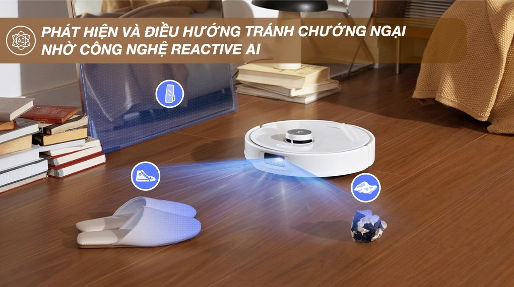 Robot hút bụi lau nhà Roborock Qrevo 5V1 Trắng