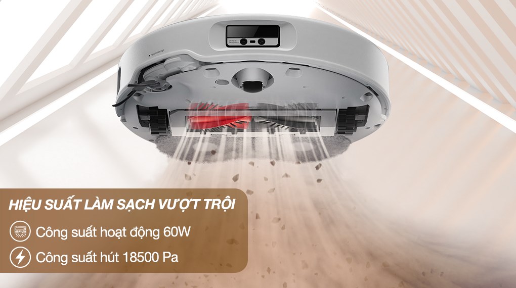 Robot hút bụi lau nhà Roborock Qrevo 5V1 Trắng