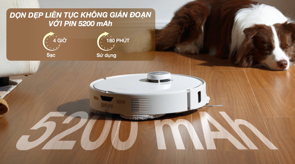 Robot hút bụi lau nhà Roborock Qrevo 5V1 Trắng