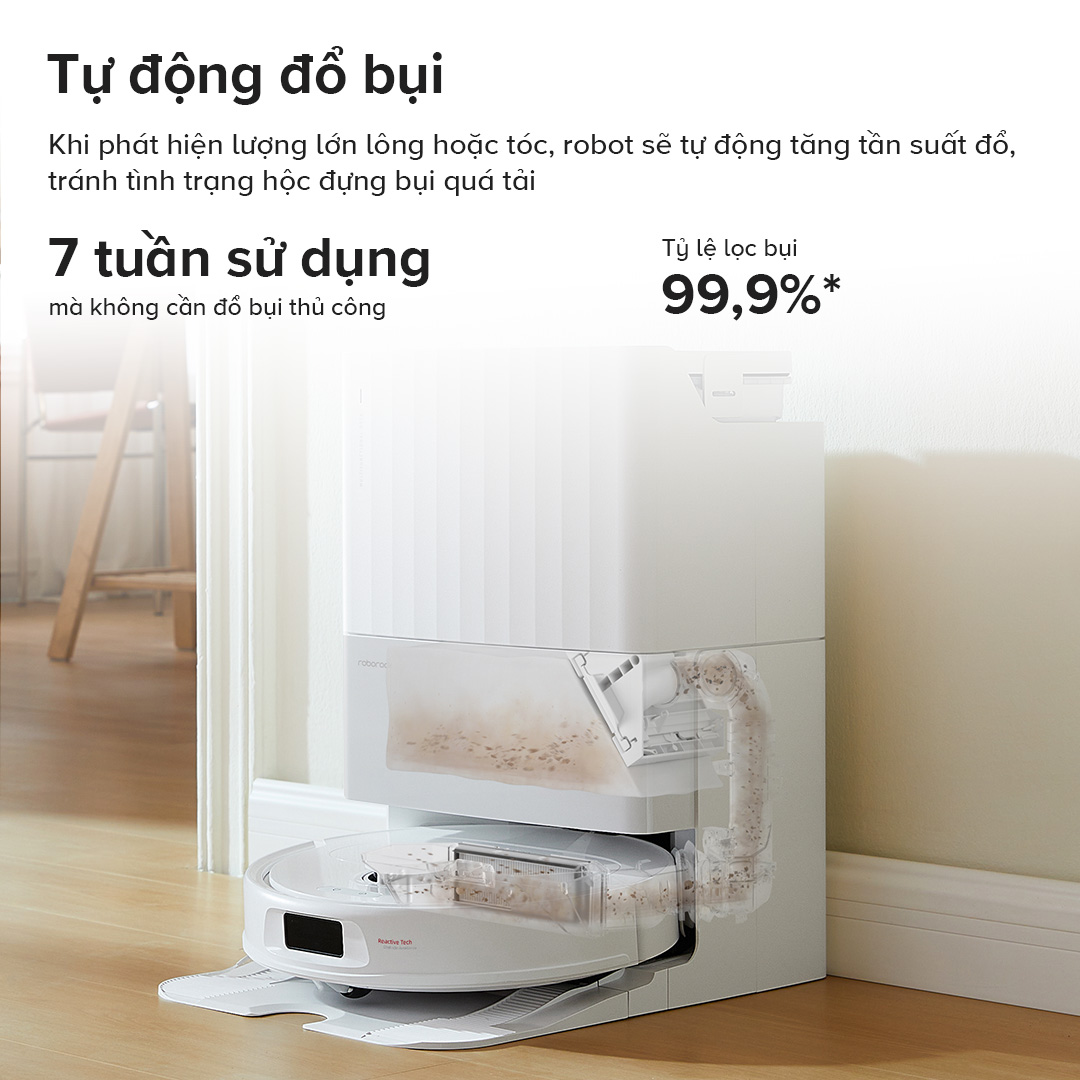 Robot hút bụi lau nhà Roborock Qrevo C Pro Đen