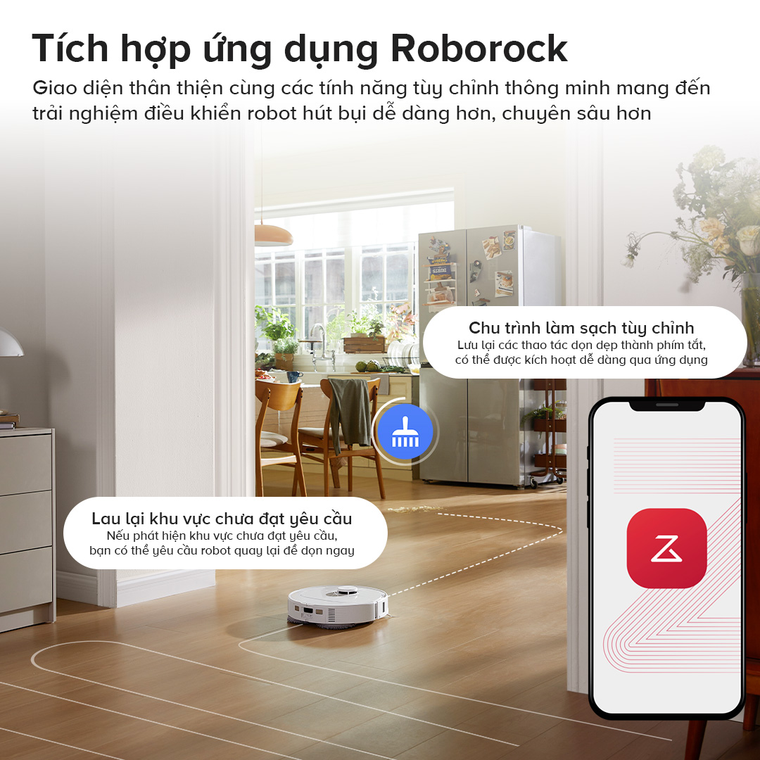 Robot hút bụi lau nhà Roborock Qrevo C Pro Trắng