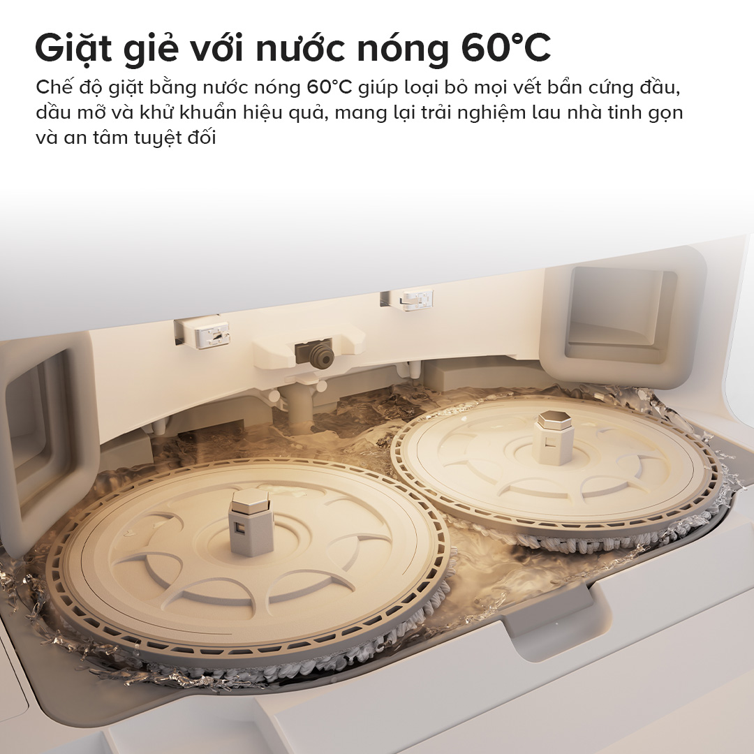 Robot hút bụi lau nhà Roborock Qrevo C Pro Trắng