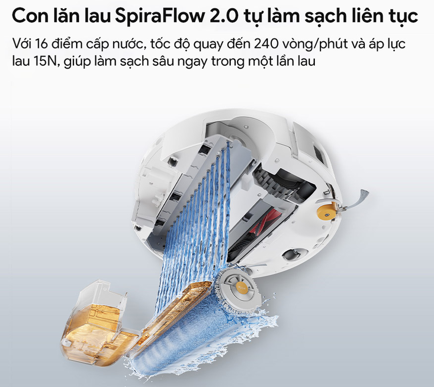 Robot Hút Bụi Lau Nhà Roborock Qrevo Edge 2 Flow