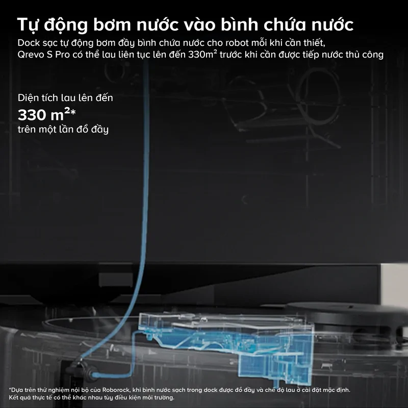Robot hút bụi lau nhà Roborock Qrevo S Pro-Đen