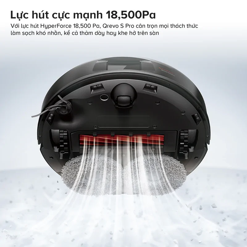 Robot hút bụi lau nhà Roborock Qrevo S Pro-Đen