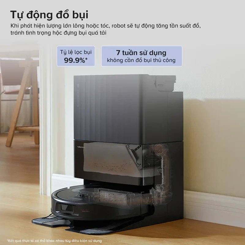 Robot hút bụi lau nhà Roborock Qrevo S Pro-Trắng