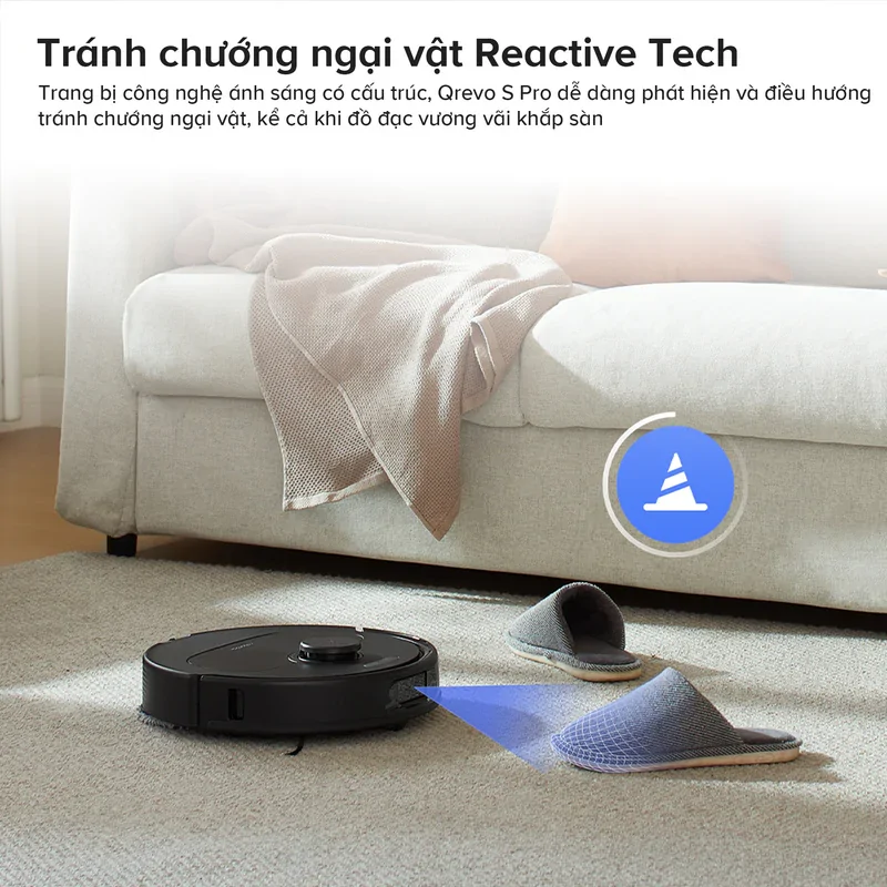 Robot hút bụi lau nhà Roborock Qrevo S Pro-Trắng
