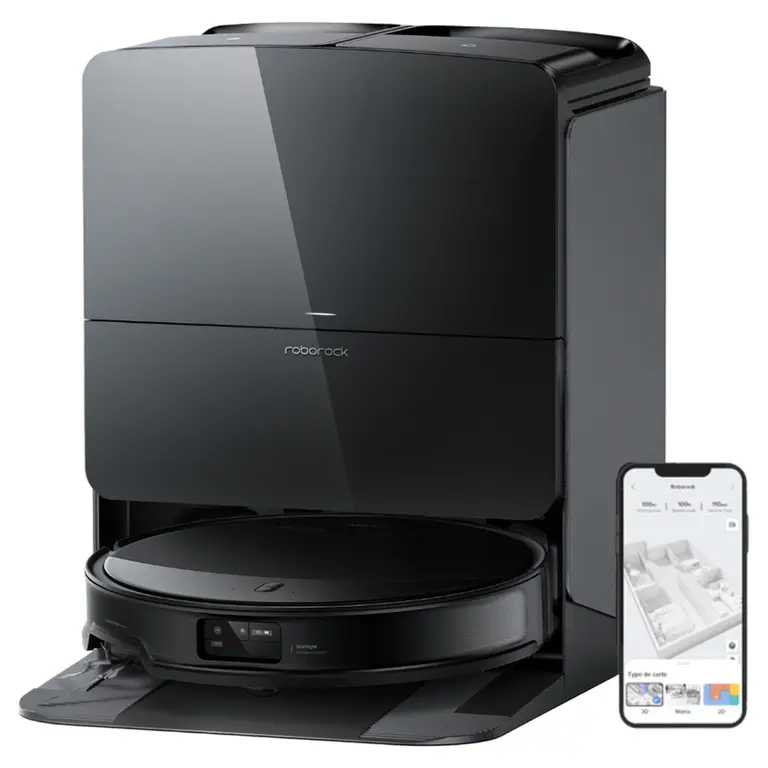 Robot hút bụi lau nhà Roborock Saros 10R Đen