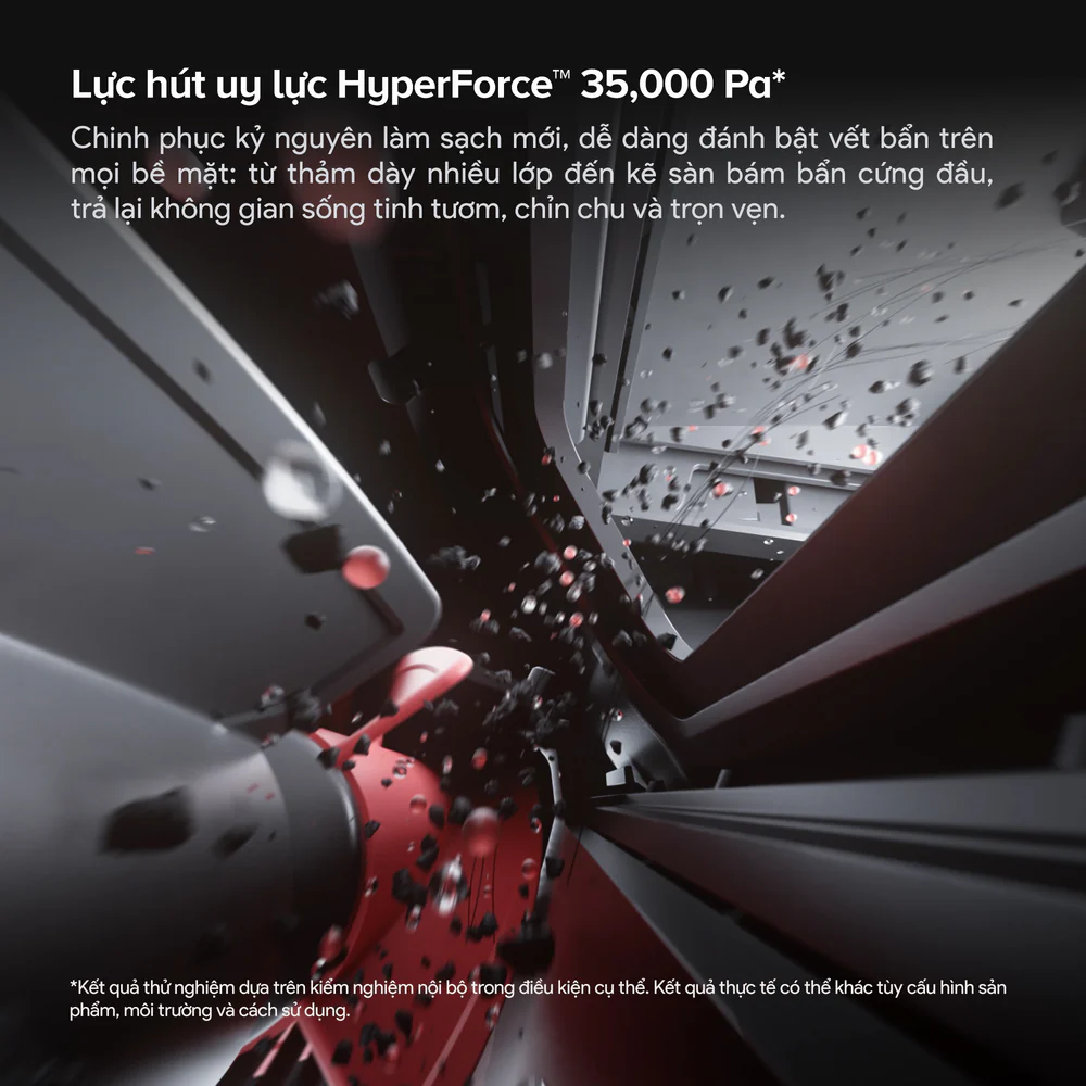 Robot hút bụi lau nhà Roborock Saros 20 Sonic Đen