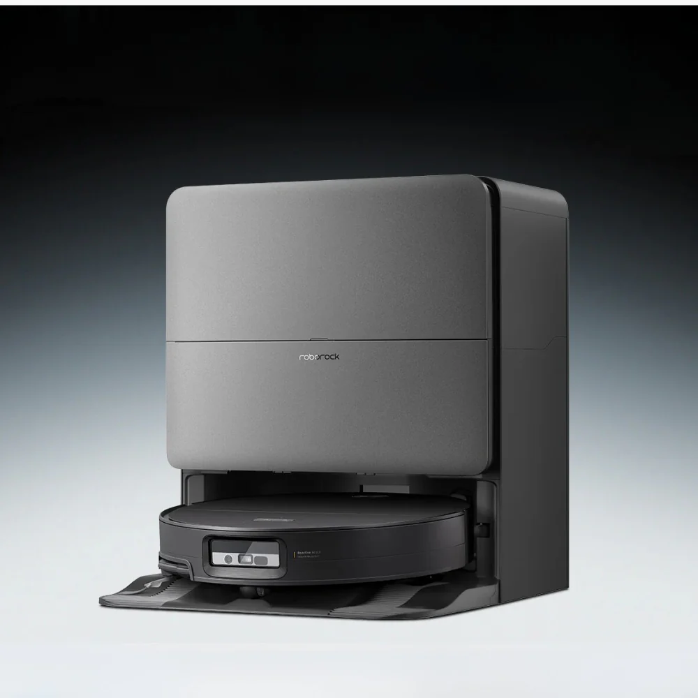 Robot hút bụi lau nhà Roborock Saros 20 Sonic Đen