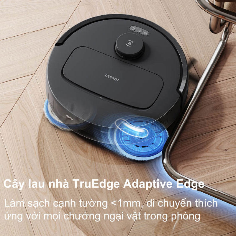 Robot hút bụi thông minh Ecovacs N30 Pro Omni đen