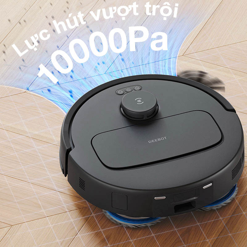 Robot hút bụi thông minh Ecovacs N30 Pro Omni đen