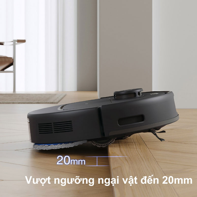 Robot hút bụi thông minh Ecovacs N30 Pro Omni đen