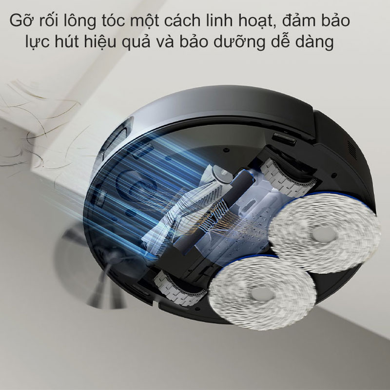 Robot hút bụi thông minh Ecovacs N30 Pro Omni đen