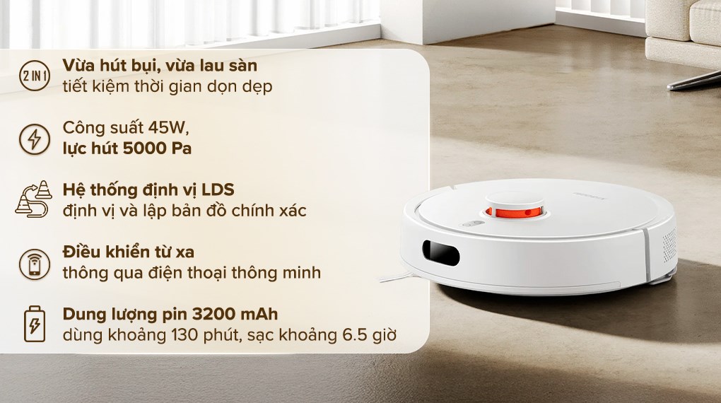 Robot hút bụi Xiaomi S20 White