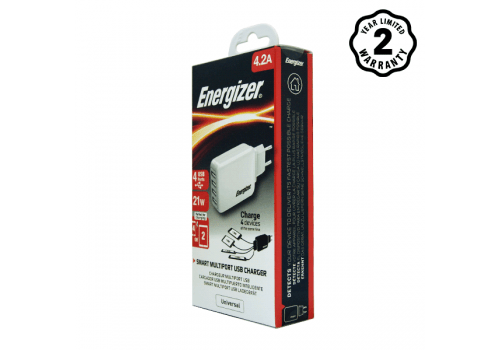 SẠC 4.2A 20W ENERGIZER CL 4USB USA4BEUCWH5