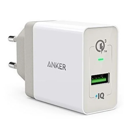 Sạc Anker 1 Cổng 18w, Quick Charge 3.0 (có PowerIQ) - A2013 Trắng