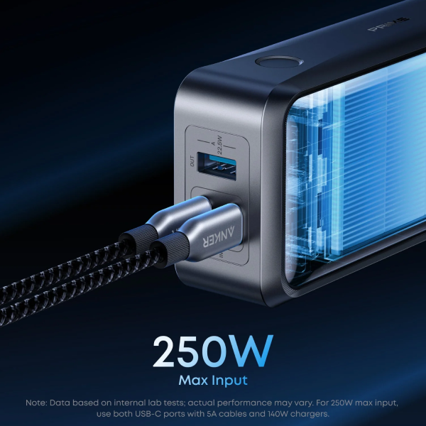 Sạc dự phòng Anker Prime 2C1A 300W 26250mah Đen (Black) B2B_A110A