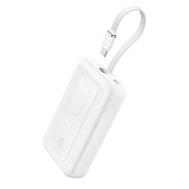 Sạc dự phòng Anker Zolo 1A1C 30W 10000mah (Built-In USB-C) Trắng (White) B2B_A1688H21
