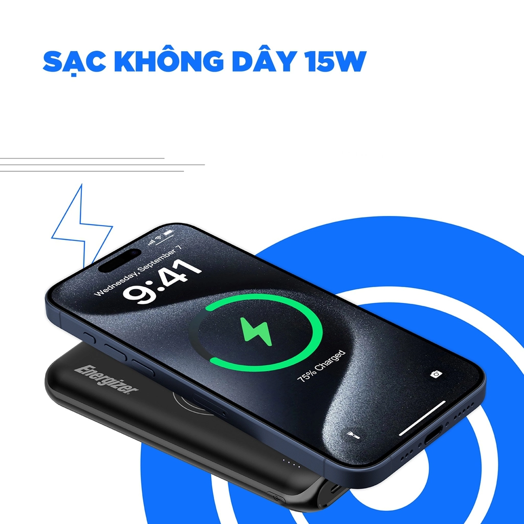 Sạc dự phòng Energizer 10,000mAh /3.7V Li-Polymer - QE10009PQBK