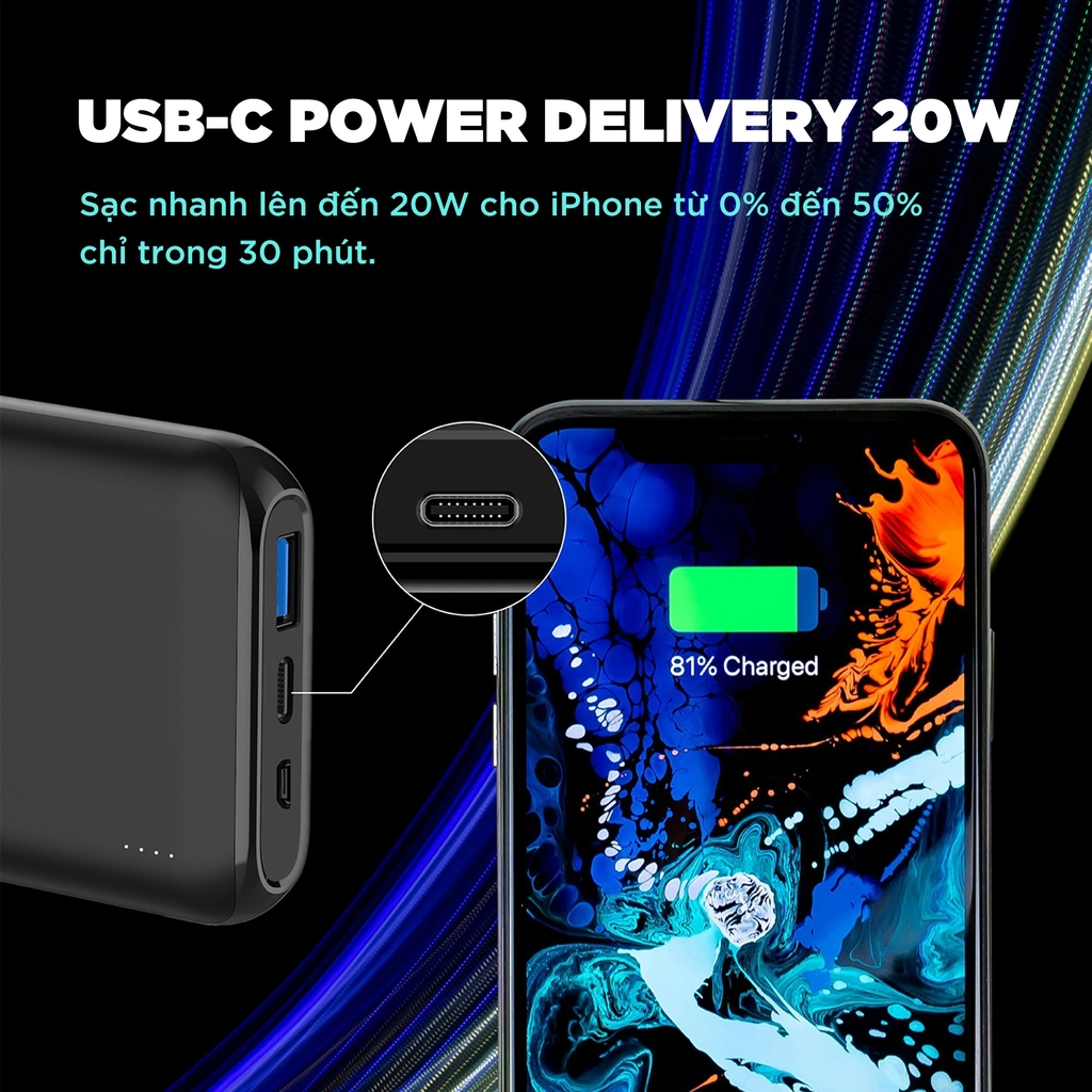 Sạc dự phòng Energizer 10,000mAh /3.7V Li-Polymer - QE10009PQBK