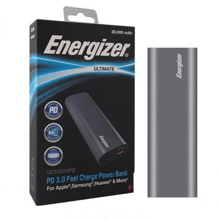 Sạc dự phòng Energizer 20,000mAh/3.7V Li-Ion - UE20028PQGY