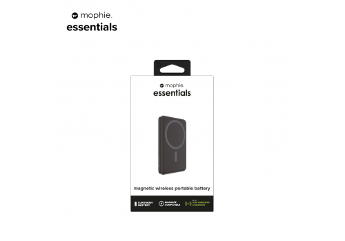 Sạc dự phòng ko dây mophie Essentials Snap+  5,000mAh - Black - 401112180