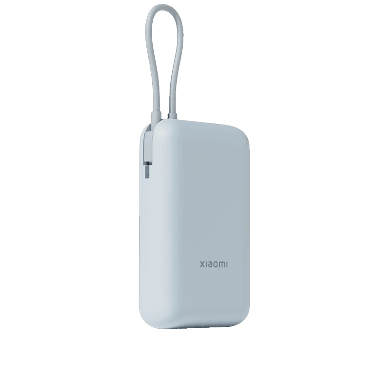Sạc dự phòng Xiaomi Power Bank 10000mAh (Integrated Cable) Xanh GL