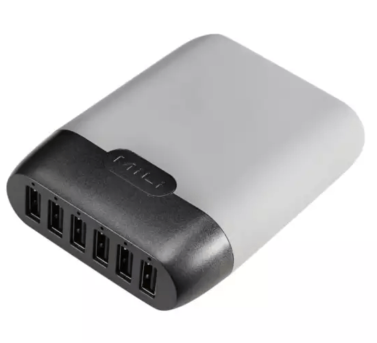 Sạc MiLi 6 cổng 60W (PD 30W) Station III - HC-H60-CGY