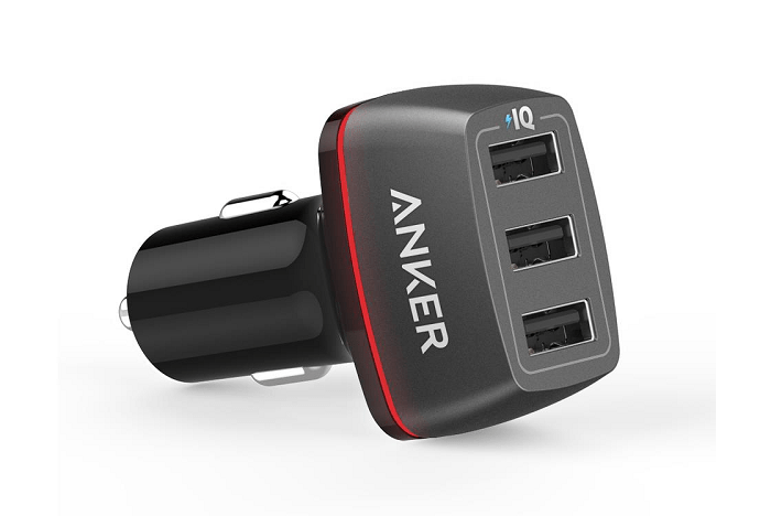 Sạc ô tô Anker 3 cổng, 36w - [PowerDrive+ 3, 36w] - A2231