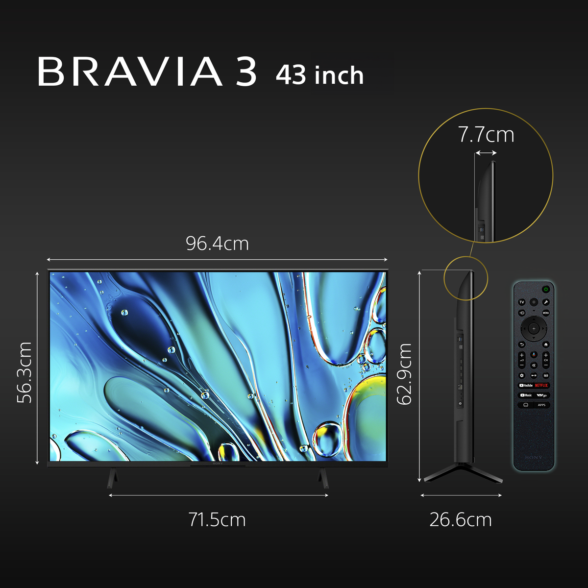 Smart Tivi 4K Sony K-43S30 43 inch Google TV