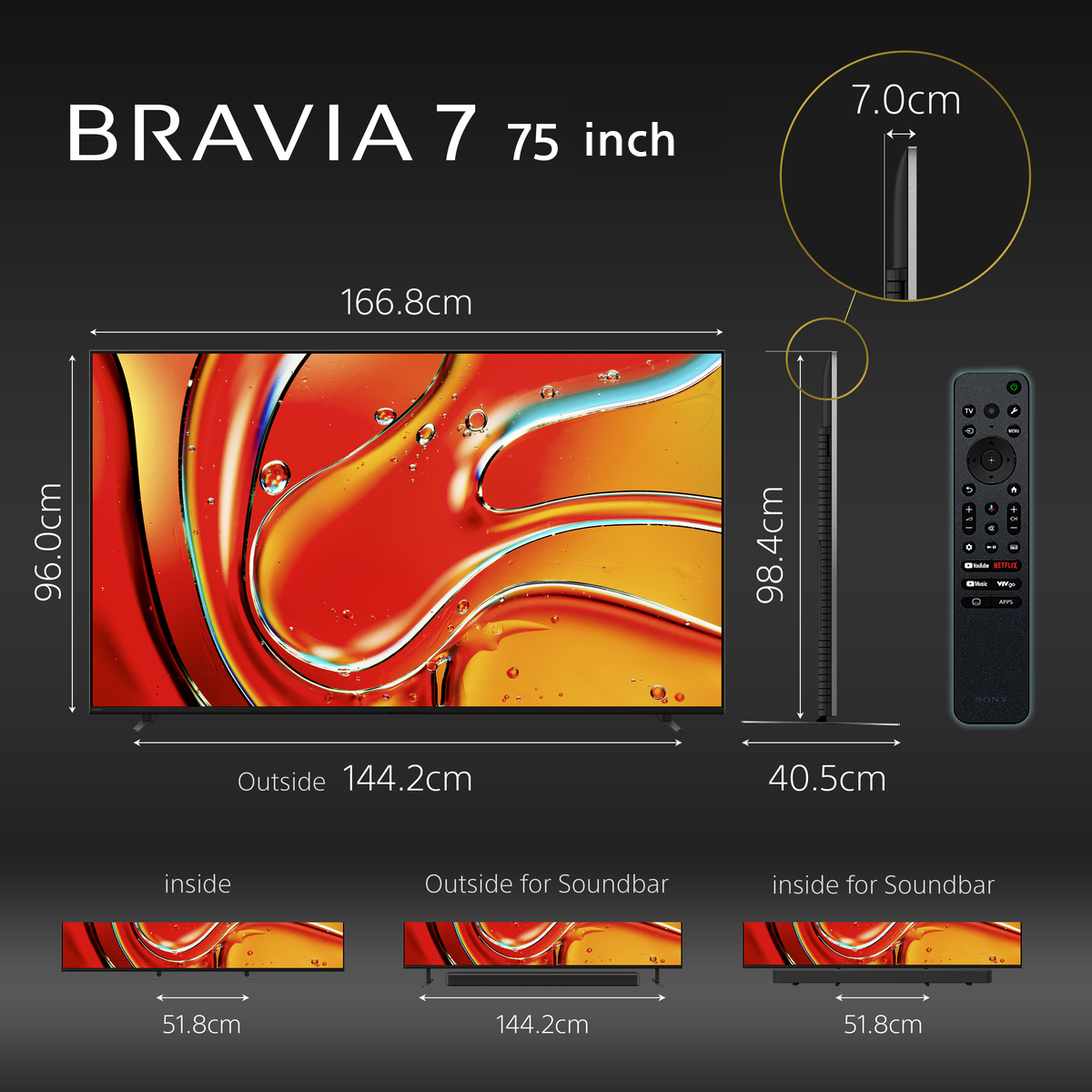 Smart Tivi 4K Sony K-75XR70 75 inch Google TV