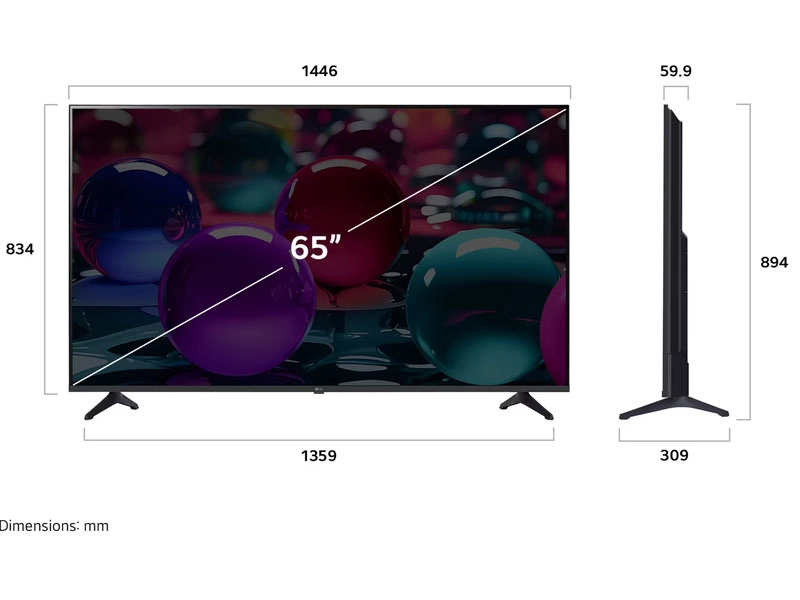 Smart Tivi 65 Inch LG UHD AI 4K 65UA7350PSB