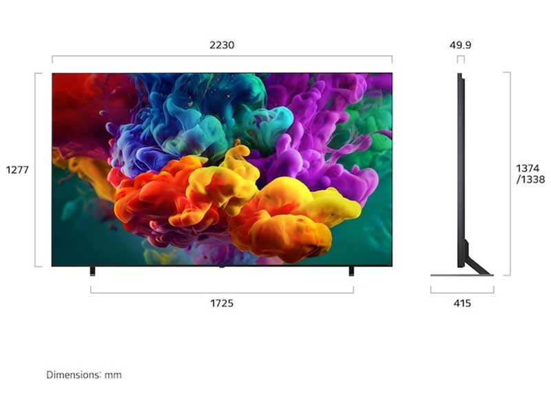 TV 4K LG QNED evo AI Mini LED 100 inch 100QNED86BS