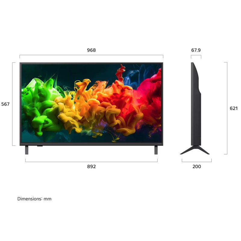 TV QNED 4K LG AI 43 inch 43QNED80BSA