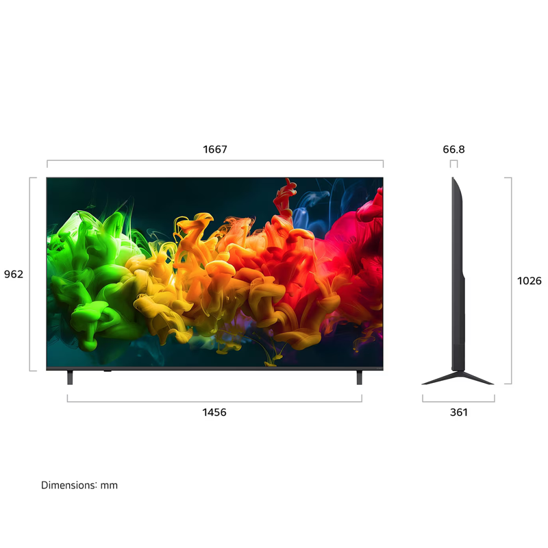 Smart Tivi QNED LG AI 4K 75 inch 75QNED80BSA