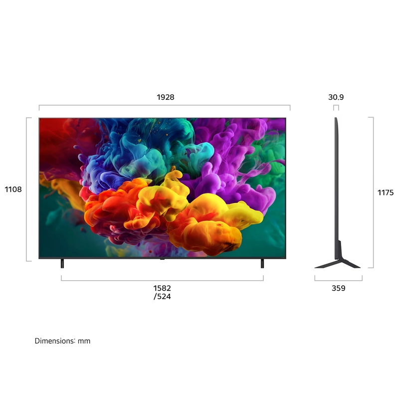 TV QNED Mini LED evo 4K LG AI 86 inch 86QNED86BSA