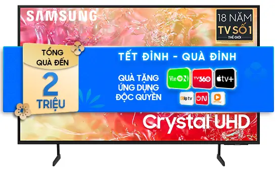 Smart Tivi Samsung 4K 55 inch 55DU7000 Crystal UHD