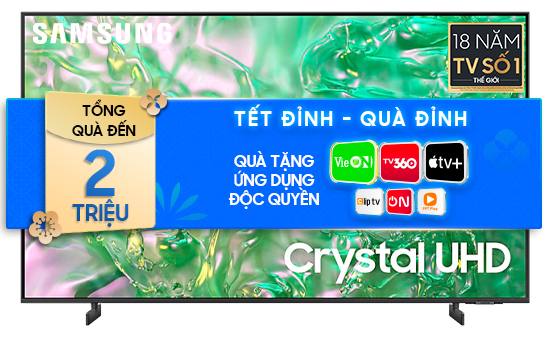 Smart Tivi Samsung 4K 55 inch 55DU8000 Crystal UHD