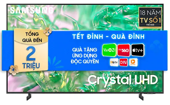 Smart Tivi Samsung 4K 55 inch 55DU8000 Crystal UHD