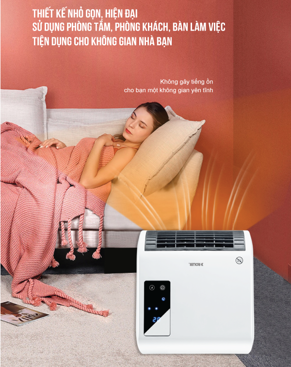 Sưởi phòng tắm đa năng Roler RL - 2114A (2000W, Điều khiển từ xa)