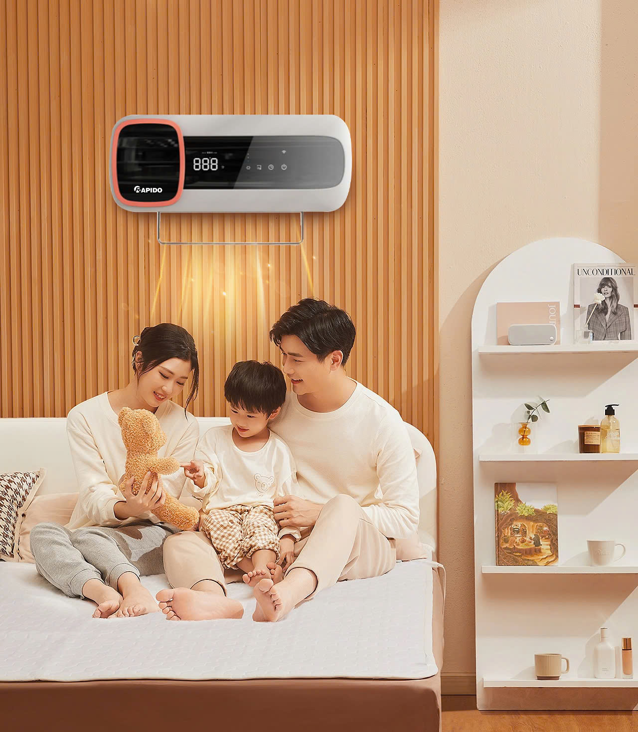 Sưởi phòng tắm Rapido RCH2000-D2- có điều khiển