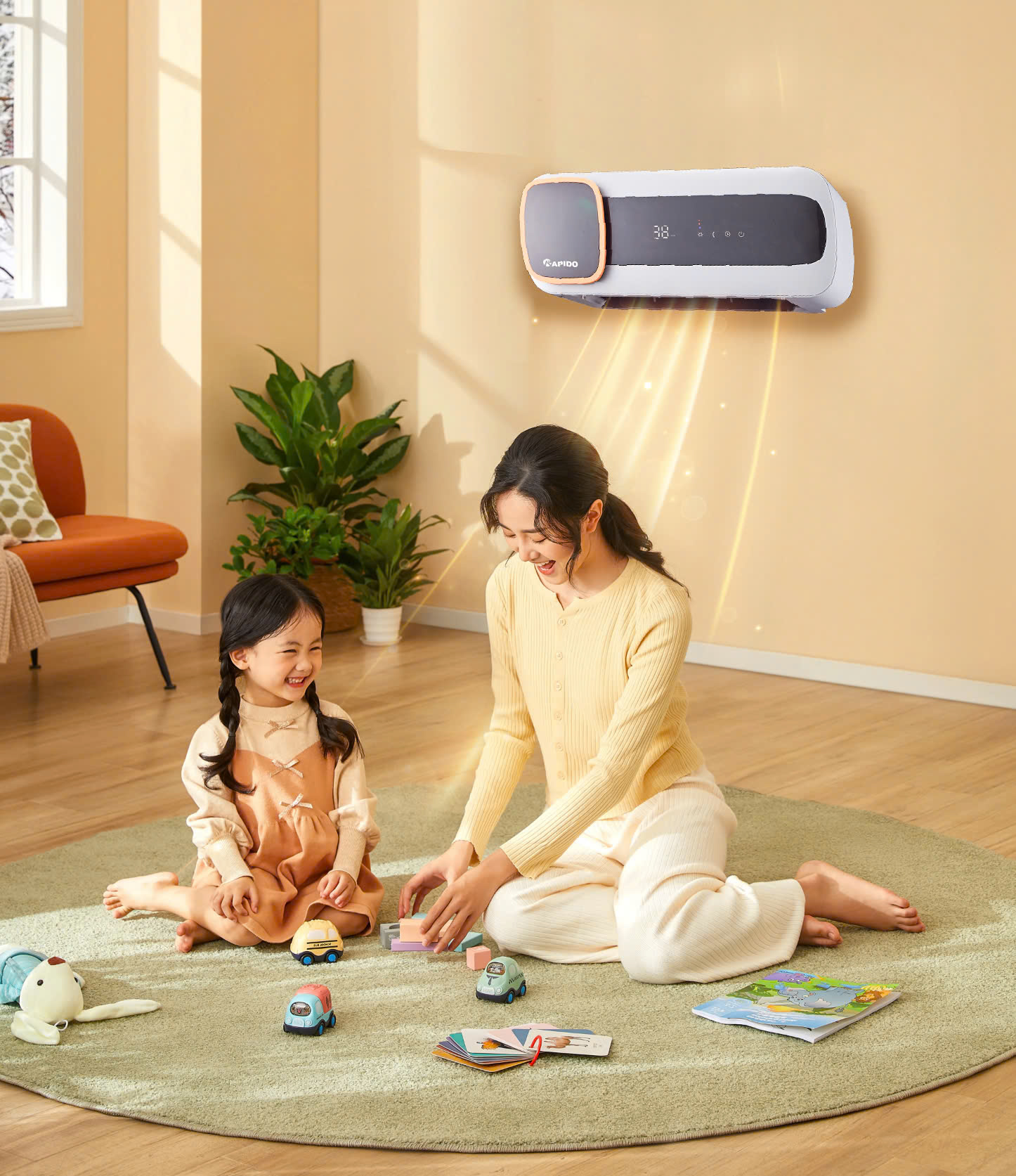 Sưởi phòng tắm Rapido RCH2000-D2- có điều khiển