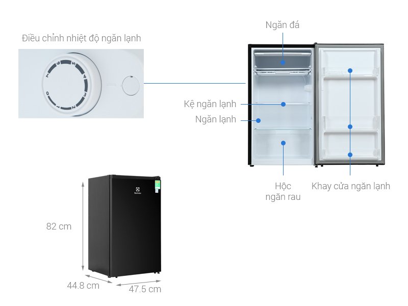 Tủ lạnh Electrolux 94L EUM0930BD-VN