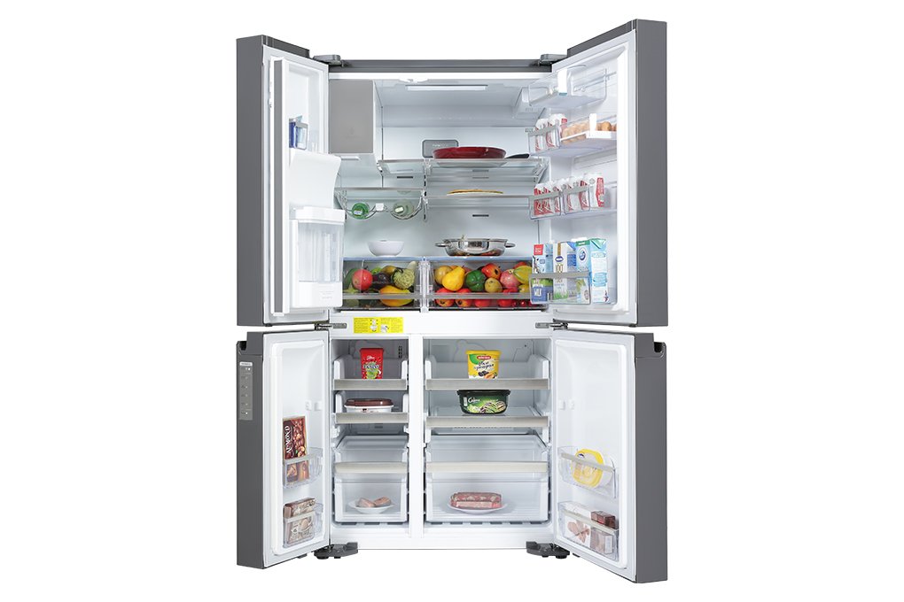 Tủ lạnh Electrolux Inverter 4 cửa 609L EQE6879A-B