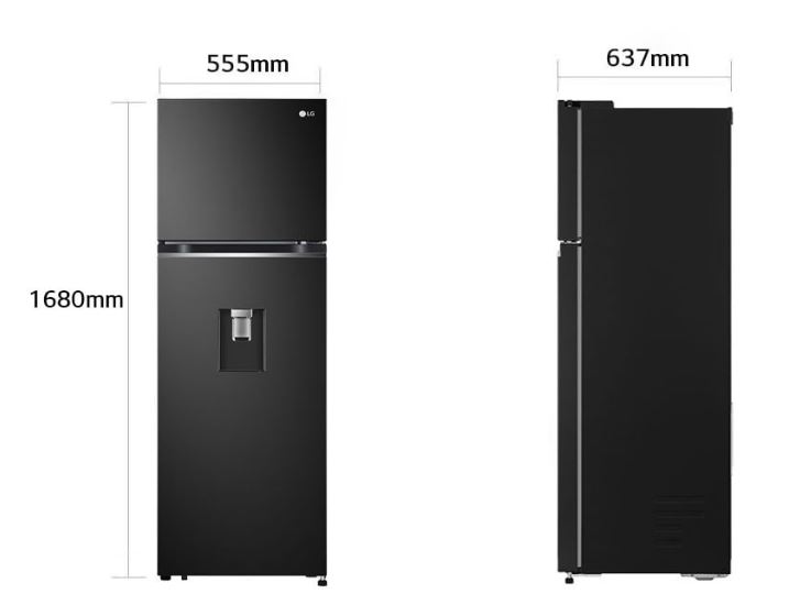Tủ lạnh LG Inverter 264L GV-D262BL